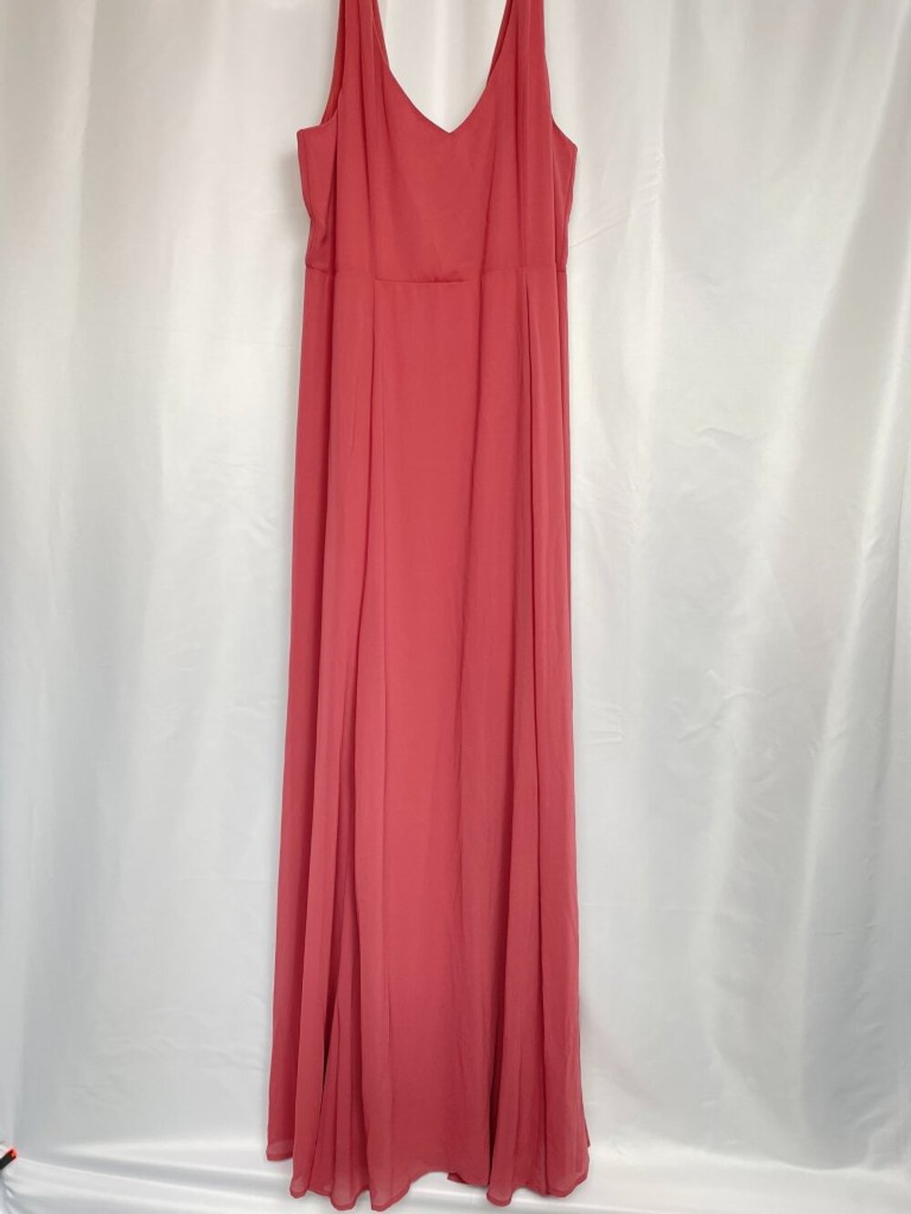 NWT Show Me Your Mumu Maxi Gown CoralChiffon Wedding Flowy Coastal Glam Boho XXL
